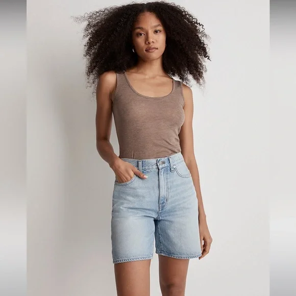 Madewell Clothing Medium Length Jean Shorts Baggy Jean Madewell